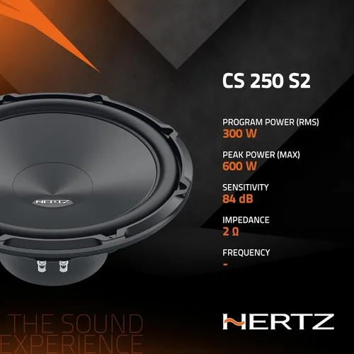 Miniatura 5 de HERTZ Cento Series CS-250-S2 Subwoofer SVC RMS 2-Ohm de 10" (250mm) 300 vatios