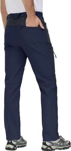 Miniatura 3 de MAGCOMSEN Men's Winter Pants Snow Pants Fleece Lined Water Resistant 4 Zip Pockets Skiing Pants