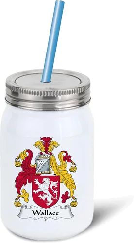 Miniatura 4 de Wallace Coat of Arms/Wallace Family Crest Taza de cerámica para café/cacao de 11 onzas por Carpe Diem Designs, fabricada en los Estados Unidos