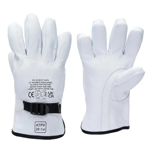 Miniatura 2 de Protectores de guantes eléctricos de cuero OBERON Clase 0