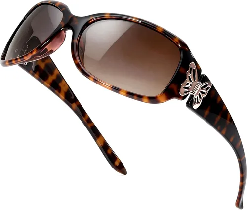 Miniatura 9 de LVIOE - Lentes de sol polarizadas para mujer, decoración de mariposa a la moda, para conducir y pescar - 99.99% de protección UV