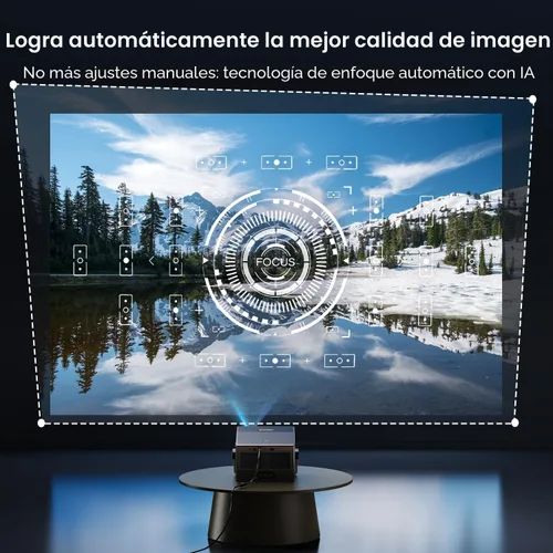Miniatura 6 de Proyector para exteriores de Google TV con licencia oficial de 2000 ANSI 4K Full HD, proyector inteligente con WiFi y Bluetooth