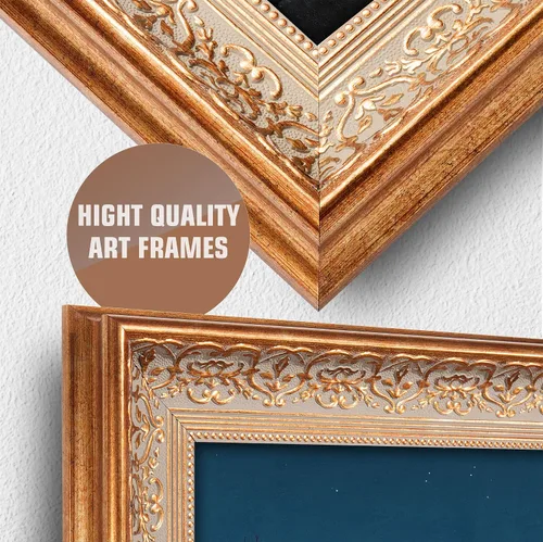 Miniatura 318 de A&T ARTWORK Campo de trigo con cipreses de Van Gogh Las reproducciones de arte clásico mundial, impresiones en lienzo giclée para decoración