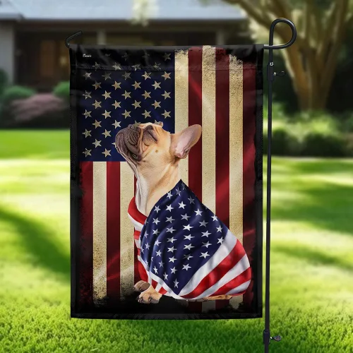 Miniatura 24 de FLAGWIX Banderas de perro patriota americano, bandera de perro labrador retriever de doble cara, decoración para el hogar, exterior, bandera
