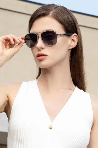 Miniatura 38 de CARFIA Gafas de sol polarizadas para mujer, protección UV, brazos de acetato, marco de metal, sombras para mujer, CA3216
