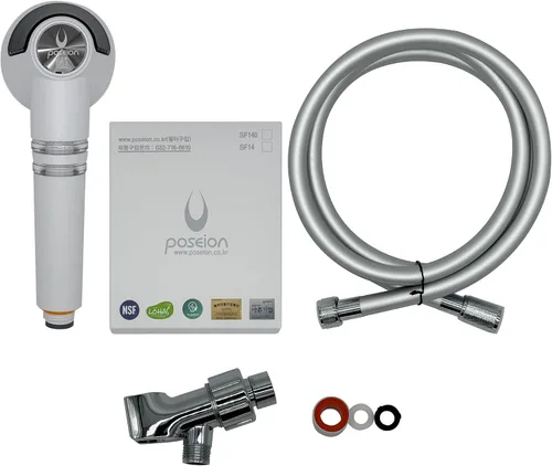 Miniatura 9 de POSEION BT100 DG - Cabezal de ducha filtrado de mano, alta presión, filtro de sedimentos magnetizado, corriente de agua ultrafina, comodidad similar
