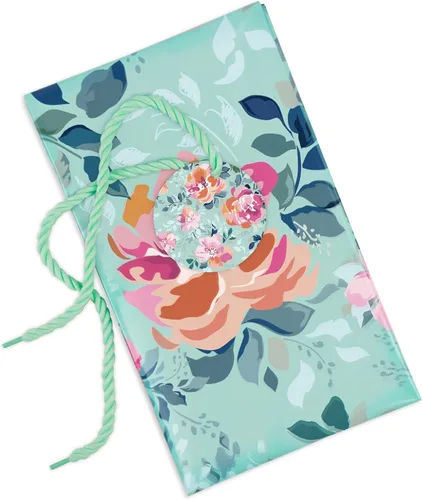 Miniatura 7 de Loveinside Bolsa de regalo de plástico grande jumbo, bolsa de plástico de diseño floral con etiqueta y corbata para cumpleaños, día de la madre