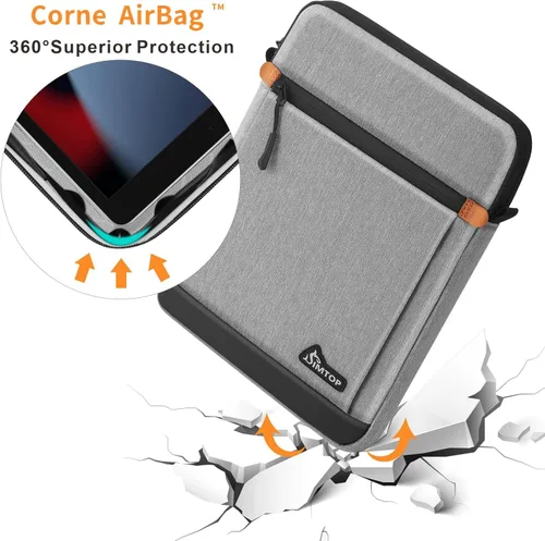 Miniatura 5 de SIMTOP Funda para tablet de 11 pulgadas, compatible con iPad Pro de 11 pulgadas (M4), iPad Air de 11 pulgadas (M3), iPad de 11 pulgadas (A16), Gris