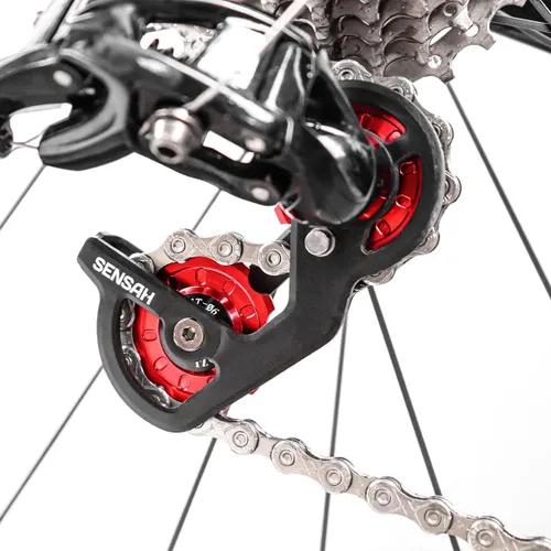 Miniatura 5 de 11T/12T/13T - Polea de cambio trasero para bicicleta, rodamiento tensor, juego de polea de rueda de jockey para bicicletas de montaña MTB, Negro-11T