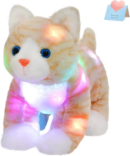 Miniatura 22 de Glow Guards - Cachorro de peluche azul, de 15 pulgadas, musical, suave, con luces ledes nocturnas, para Navidad, Día del Niño y cumpleaños.