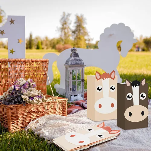 Miniatura 3 de 24 bolsas de fiesta de caballo, bolsas de regalo de caballo, bolsas de golosinas para caballos, bolsas de golosinas para fiesta de caballos, bolsas