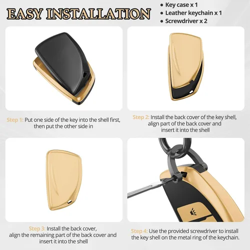 Miniatura 7 de For Chevy/GMC Key Fob Cover Accessories, Matte TPU