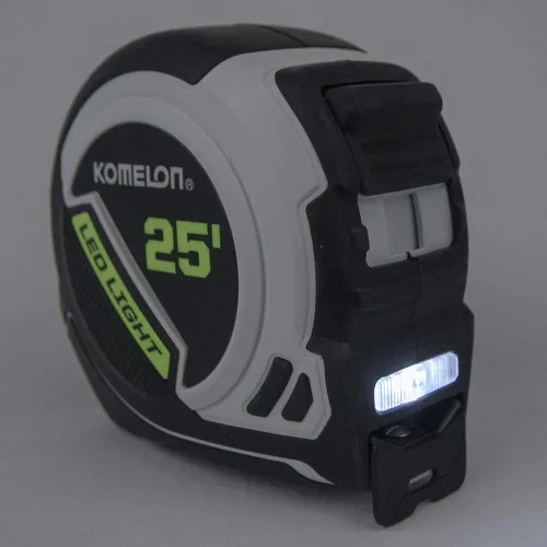 Miniatura 5 de Komelon Cinta métrica de luz LED, blanco/negro, 25 pies - 25 LED
