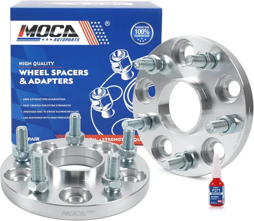 Miniatura 13 de MOCA - 4 espaciadores de rueda de 0.472 in, 5 x 114.3 a 0.197 x 4.500 in, patrón de pernos de 2.366 in, orificio de cubo para Toyota Sienna/Supra