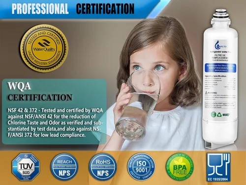 Miniatura 4 de BORPLFTR50 Repuesto para filtro de agua Bosch Ultra Clarity Pro, compatible con filtro de agua para refrigerador 11032531 12033030 BORPLFTR55