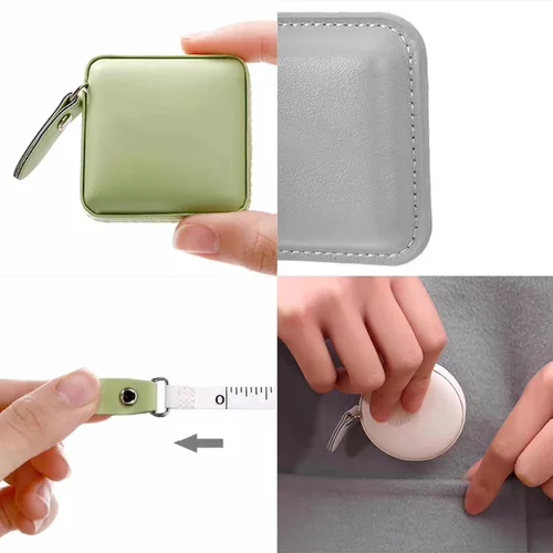 Miniatura 8 de Cinta métrica suave para el cuerpo, 59.1 in, 60 pulgadas, cinta métrica de doble escala, cinta métrica retráctil para medición corporal, costura