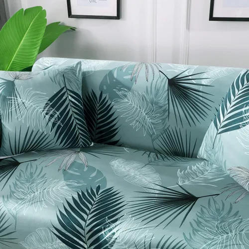 Miniatura 4 de HOOBUY Funda de sofá estampada, Funda elástica para sillón, funda de sofá biplaza con patrones para sillón con cojines de 2 plazas, Juego de sofá Bx