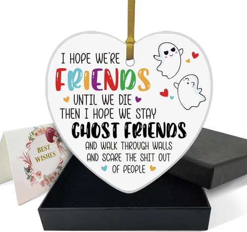 Miniatura 7 de REWIDPARTY Adorno floral de primo, placa de recuerdo para árbol de Navidad, regalo de graduación, cumpleaños, para mujeres y hombres, adorno