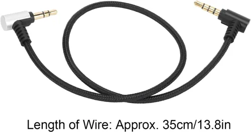 Miniatura 3 de Acogedor Cable de micrófono TRS a TRRS de 0.138 in, cable adaptador multifuncional para conector RODE SC7, Videomicro, Go, Wireless Go Videomic Pro