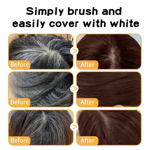 Miniatura 2 de Cepillo de tinte para el cabello, barra de color de cabello, peine portátil de tinte para el cabello para cobertura de cabello gris, impermeable y a