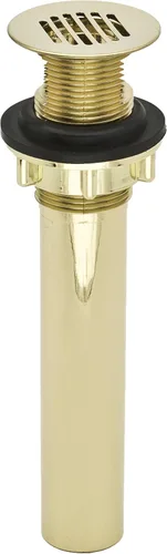 Miniatura 5 de DecoDRAIN - Drenaje de rejilla para tocador de baño/lavabo/recipiente/fregadero, cuerpo de ABS chapado con desbordamiento; níquel cepillado