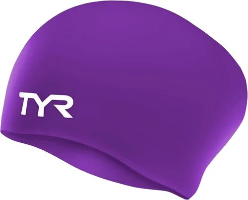 Miniatura 19 de Gorro de natación TYR, de silicona, ideal para pelo largo, no se arruga