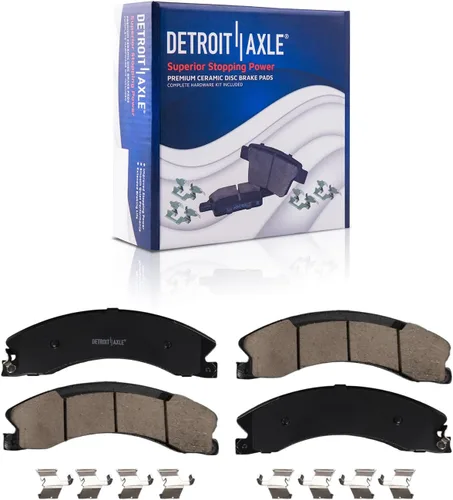 Miniatura 17 de Detroit Axle - Kit de freno delantero para Chevrolet Trailblazer GMC Envoy Buick Rainier Isuzu Ascender Olds Bravada Saab 9-7X, repuesto