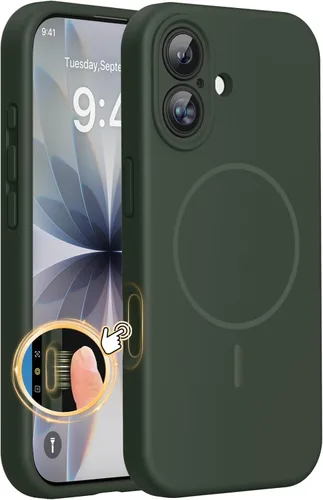 Miniatura 100 de Miracase Funda diseñada para iPhone 13, con protector de pantalla de vidrio templado, forro de microfibra suave antiarañazos, funda de goma