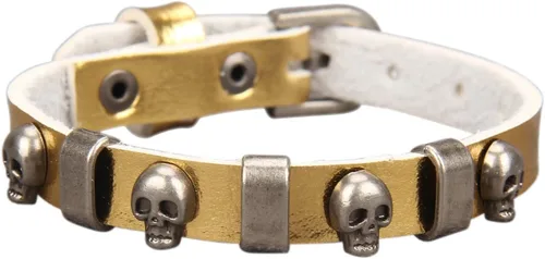 Miniatura 12 de Jeilwiy Pulseras de cuero punk para hombres, pulseras hechas a mano, brazalete ancho, joyería trenzada, color negro y marrón, ajustable, regalos