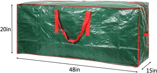 Miniatura 2 de Bolsa de almacenamiento para árbol de Navidad de Sattiyrch, se adapta a árboles desmontados de hasta 7.5 pies, con asas reforzadas duraderas y doble