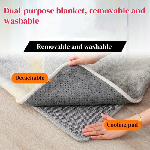 Miniatura 4 de Heated Floor Mats, Graphene Electric Heated Rug, Floor Heating System, Indoor Space Heater with Timer Fast Warm Up Safety Protection, for