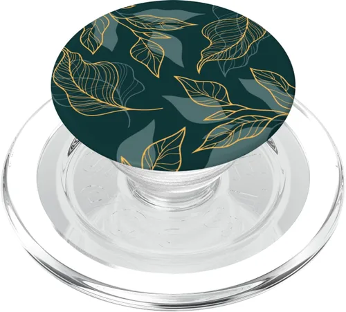 Miniatura 8 de PopSockets con diseño de hojas de plantas estéticas, botánicos, verdes, PopGrip intercambiable