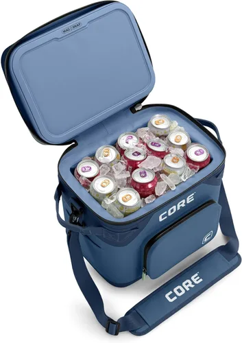 Miniatura 18 de CORE - Bolsa de enfriador suave a prueba de fugas magnética con cremallera impermeable Bolsa aislada enfriador portátil Mejor enfriador suave