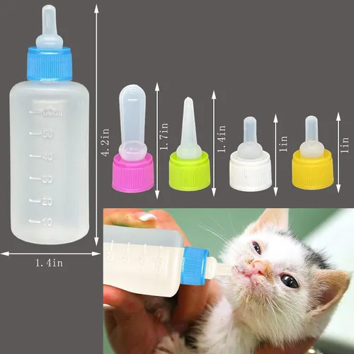 Miniatura 2 de Juego de 2 suministros de alimentación de plástico y silicona de 5 colores, botellas de líquido para apretar, mini tetinas reemplazables