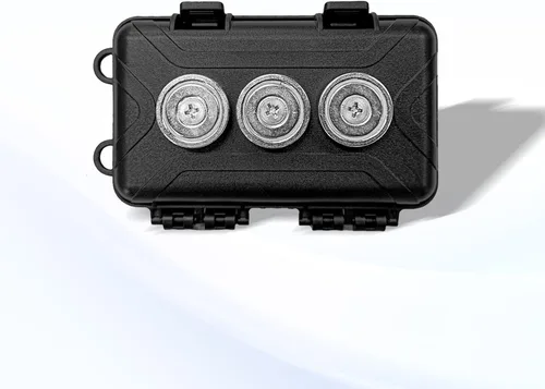 Soportes magnéticos para llaves para ocultar llaves, soporte magnético para llaves debajo del automóvil, caja de llaves con imán fuerte para