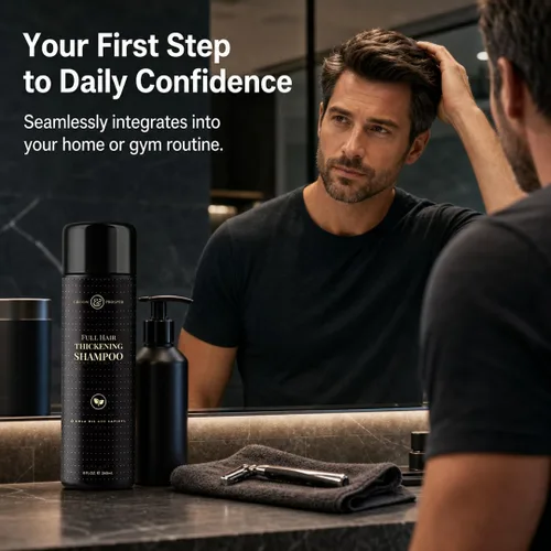 Miniatura 4 de GROOM & PROSPER - Champú para engrosar el cabello para hombres, 8 onzas - Restaura, nutre, protege, fortalece el cabello delgado - Combate