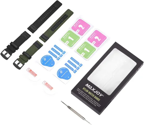 Miniatura 7 de Maxjoy Correas compatibles con Galaxy Watch de 1.81 pulgadas, Galaxy Watch 3 de 1.77 pulgadas, Gear S3 Frontier, correa de repuesto de nailon