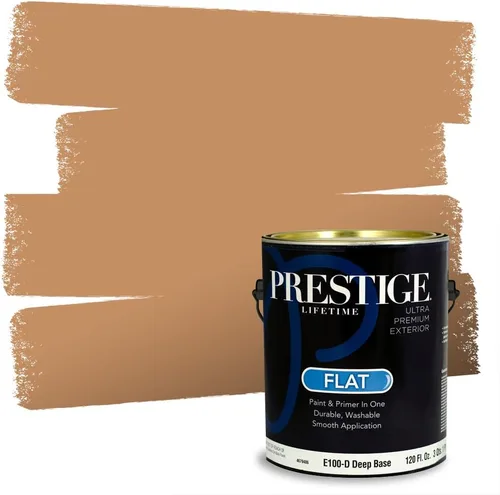 Miniatura 128 de PRESTIGE Pintura exterior e imprimación en uno, bronceado Aberdeen, plano, 1 galón