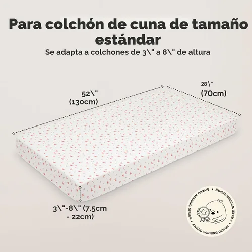 Miniatura 2 de KeaBabies - Juego de 2 sábanas orgánicas, unisex, suaves, 52 x 28 pulgadas, diseño neutro, de algodón jersey transpirable, con estampados adorables