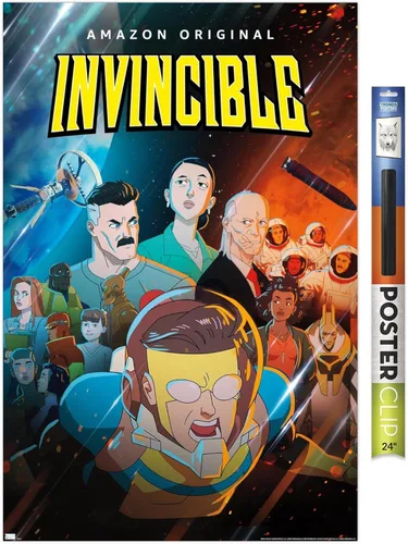 Miniatura 17 de Trends International Invincible - Póster de pared de una hoja, 14.72 x 22.37 pulgadas, versión enmarcada de madera de granero Versión enmarcada