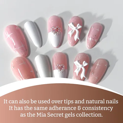 Miniatura 5 de Mia Secret Professional Nail System Bio Builder Gel Polish - 0.5 onzas líquidas (cubierta nude)
