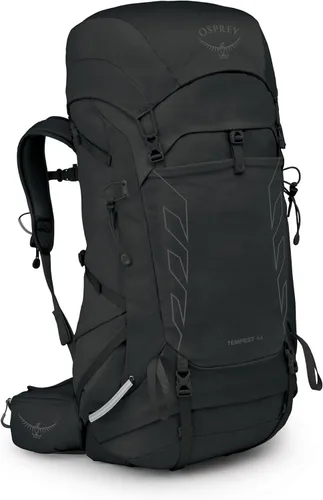 Osprey Tempest 44L Mochila de senderismo ligera para mujer, mochila para viajes y campamento, negro/gris carbón, XS/S