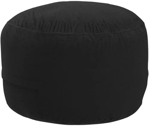 Miniatura 190 de Puf de 5 pies, puf grande con relleno de espuma viscoelástica, sofá puff esponjoso con funda de terciopelo holandés, puf redondo para sala de estar