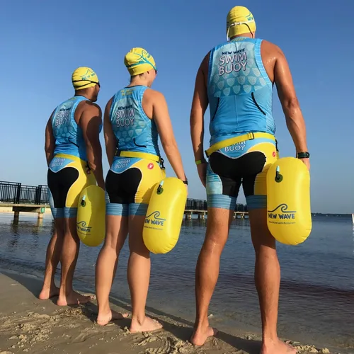 Miniatura 2 de Burbuja de Natación New Wave para Nadadores de Aguas Abiertas y Triatletas - Sé Brillante, Sé Visto y Sé Más Seguro con New Wave Mientras Nadas al