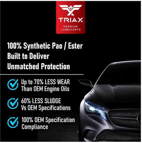 Miniatura 3 de TRIAX Euro VX 5W-30 Full Synthetic Ester, compatible con VW 507.00/504.00, VW Audi 502.00, 505.01, BMW LL-04, Porsche C30, ACEA C3, Mercedes 229.51