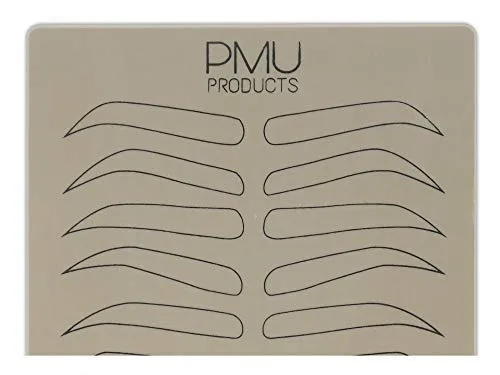 Miniatura 2 de Cosmopolitan Pack Piel de práctica de microblading de doble cara Látex profesional realista para tatuajes Variedad especial de diseños
