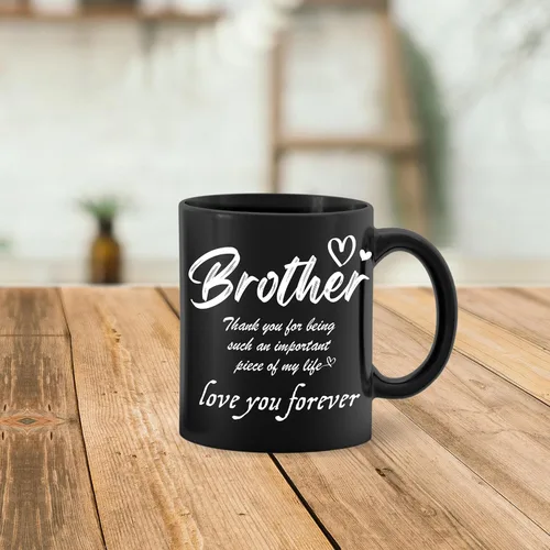 Miniatura 2 de Taza para hermano, taza con texto en inglés «Thank You for Being My Brothers», regalos para los mejores hermanos pequeños de hombres, mujeres