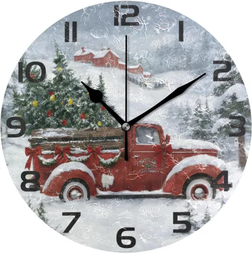 Miniatura 21 de ALAZA Reloj de pared con diseño de pájaro en la rama 3D que no hace tictac, para dormitorio, cocina, sala de estar, escuela, oficina, dorado