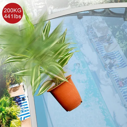 Miniatura 5 de Toldo azul moderno para ventana de patio, protección contra la lluvia y la nieve, refugio silencioso de policarbonato para jardín, porche, puerta