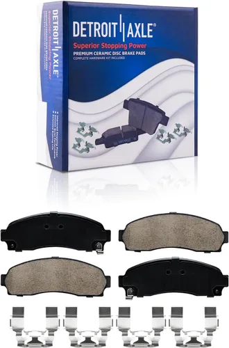 Miniatura 7 de Detroit Axle - Kit de freno delantero para Mazda B2300 B4000 2004-2007 B3000 2003-2009 Rotores de freno de disco Pastillas de freno de cerámica